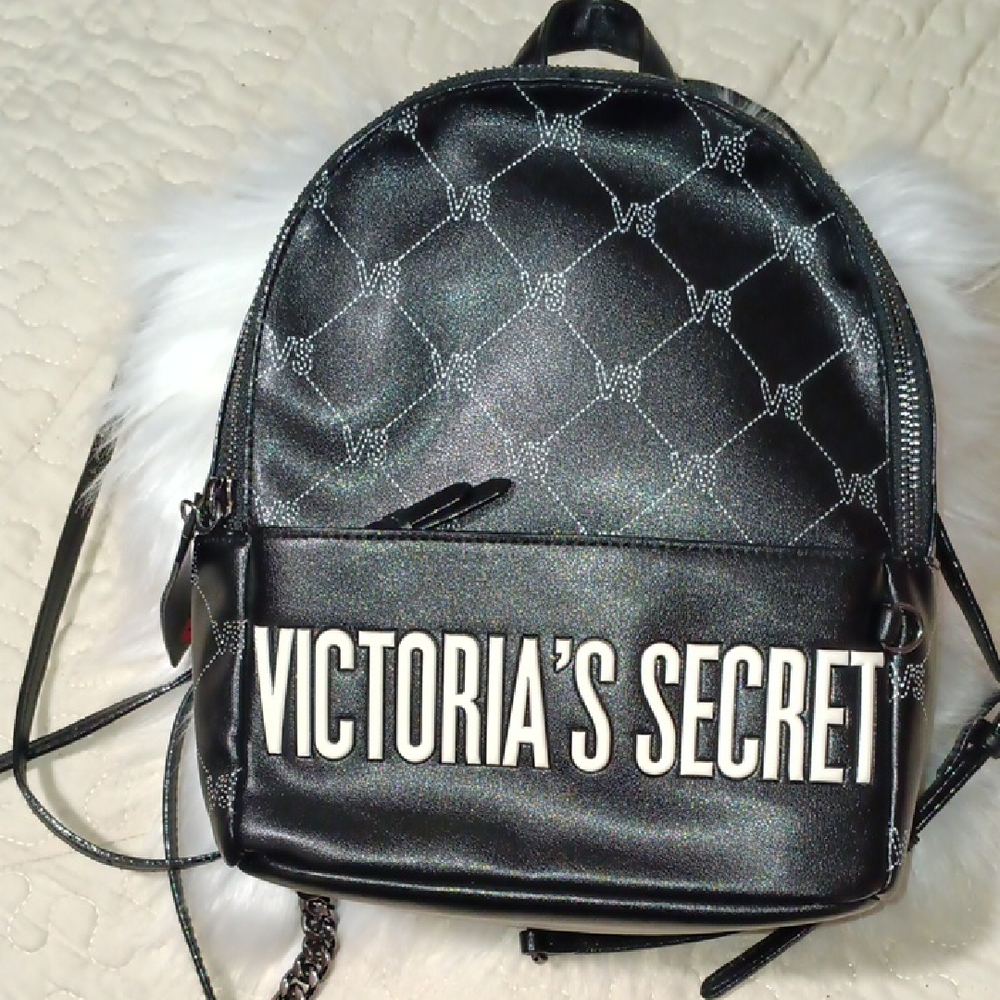 Victoria's Secret Shimmering Black Backpack